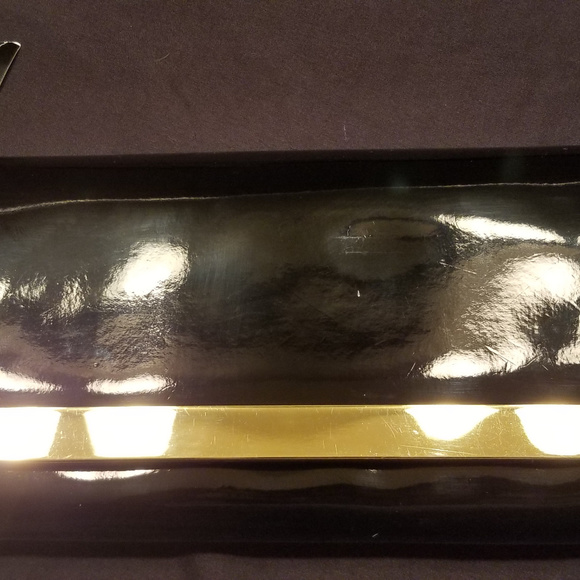 NWT Steve Madden - Shiny Black Purse - Picture 2 of 6